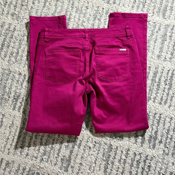 White House black market pink blanc slim ankle jeans pants size 6 - Picture 4 of 4